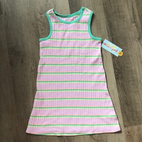 4/$25 Cat & Jack 4T tank top pretty spring colours - Picture 1 of 4